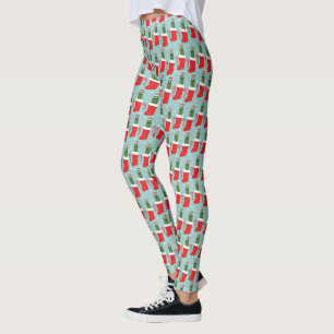 Rick och Morty   Julpickle Rick Mönster Leggings