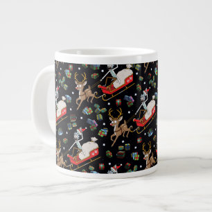 Rick och Morty   Julrener Sleigh Mönster Jumbo Mugg