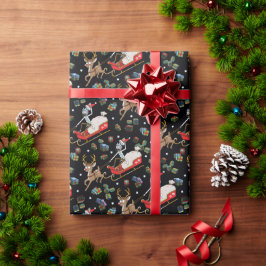 Rick och Morty | Julrener Sleigh Mönster Presentpapper