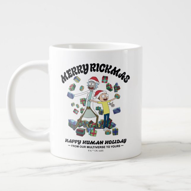 Rick och Morty | Merry Rickmas Presenter Jumbo Mugg (Vänster)