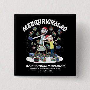 Rick och Morty Merry Rickmas Presenter Knapp