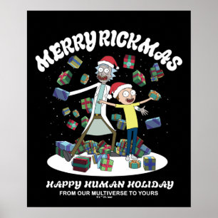 Rick och Morty Merry Rickmas Presenter Poster