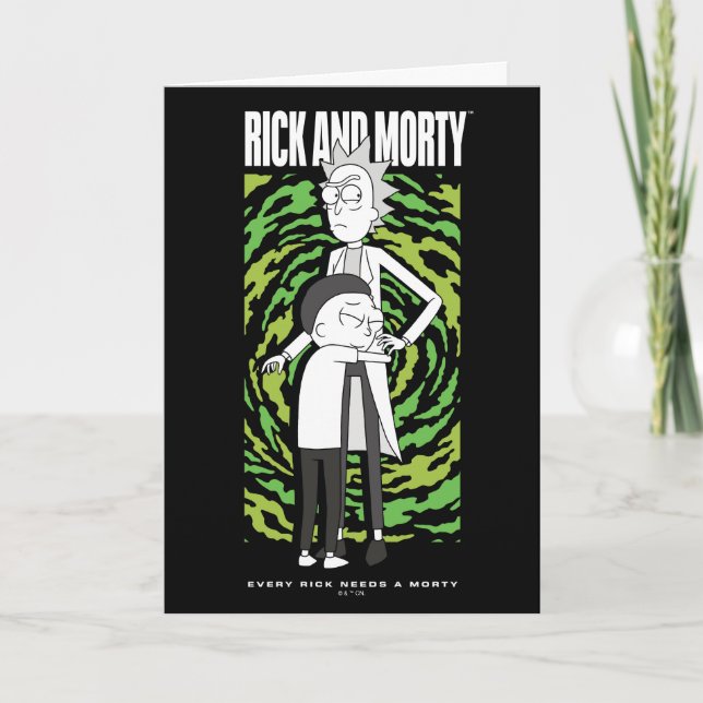 RICK OCH MORTY™ | Morty Hugger Rick Kort (Framsida)