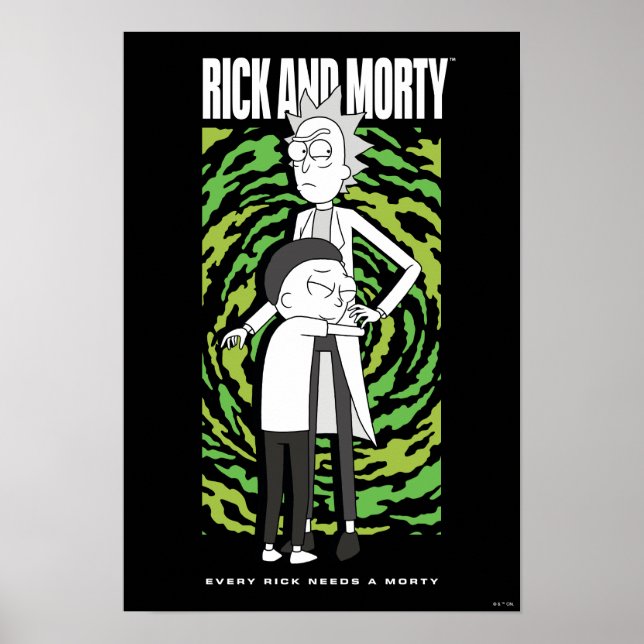 RICK OCH MORTY™ | Morty Hugger Rick Poster (Framsidan)