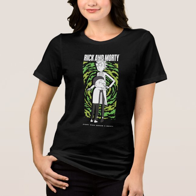 RICK OCH MORTY™ | Morty Hugger Rick T Shirt (Framsida)