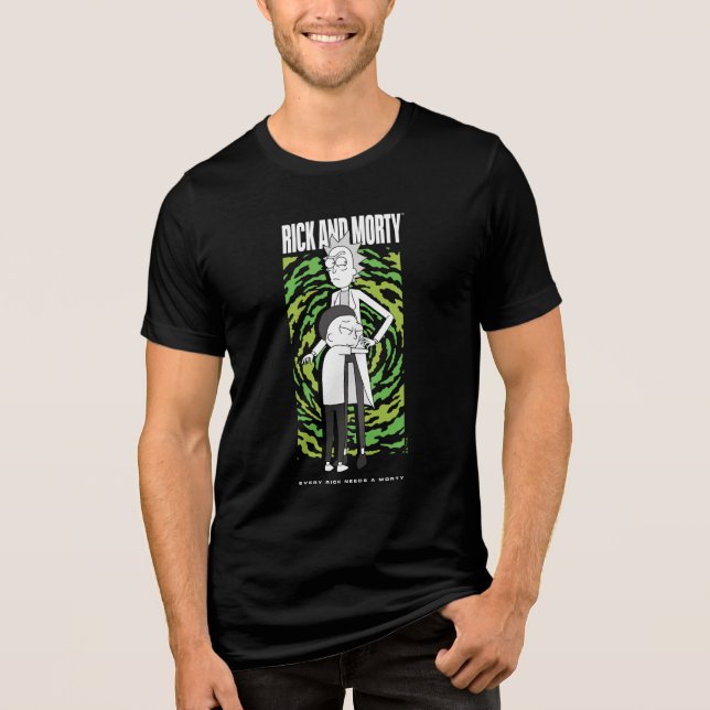 RICK OCH MORTY™ | Morty Hugger Rick T Shirt (Framsida)