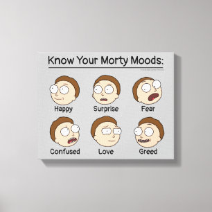 RICK OCH MORTY™ Morty's Moods Canvastryck
