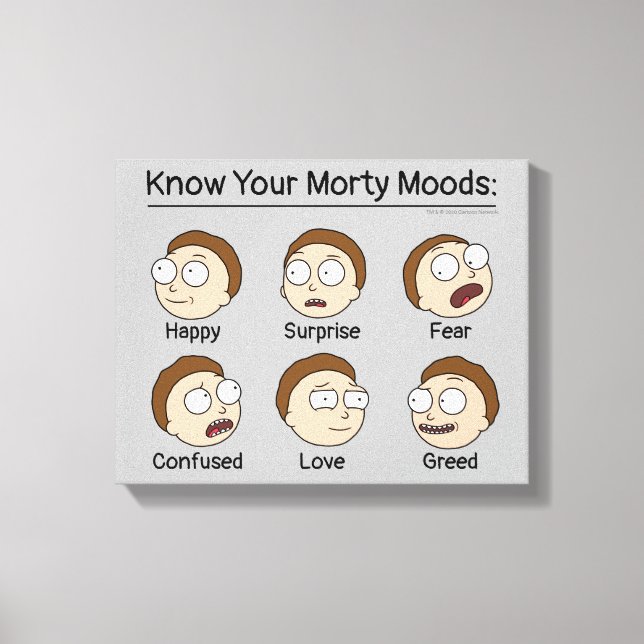 RICK OCH MORTY™ | Morty's Moods Canvastryck (Framsida)