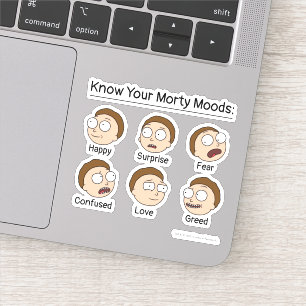 RICK OCH MORTY™   Morty's Moods Klistermärken
