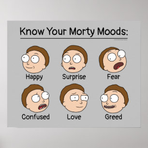 RICK OCH MORTY™ Morty's Moods Poster