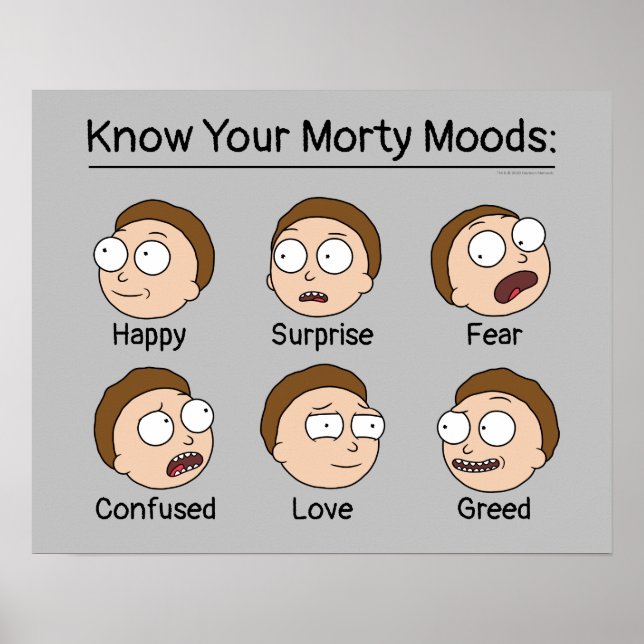 RICK OCH MORTY™ | Morty's Moods Poster (Framsidan)