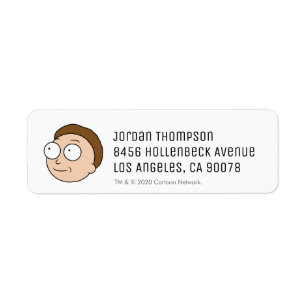 RICK OCH MORTY™ Morty's Moods Returadress Etikett