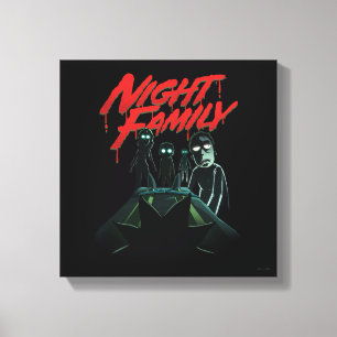 RICK OCH MORTY™ Nattfamilj Canvastryck