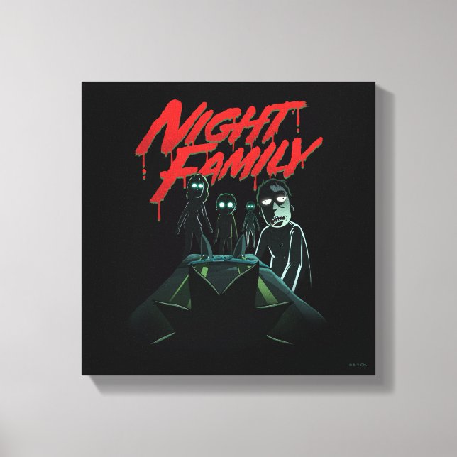 RICK OCH MORTY™ | Nattfamilj Canvastryck (Framsida)