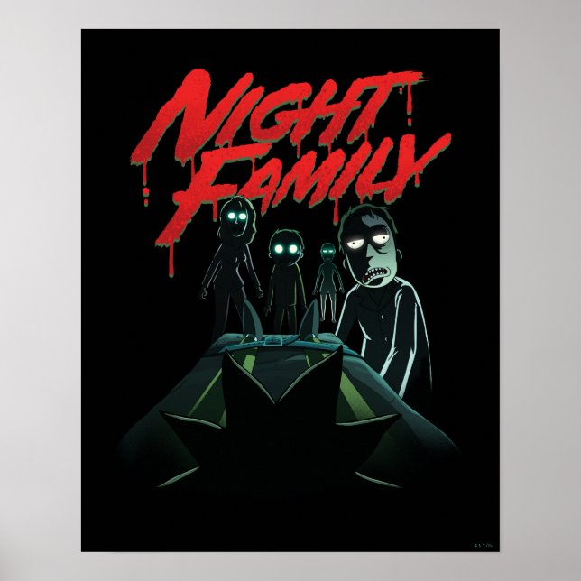 RICK OCH MORTY™ | Nattfamilj Poster (Framsidan)