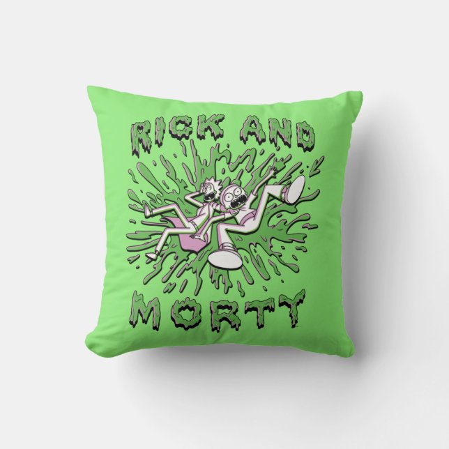 RICK OCH MORTY™ | Nedgång i syravärde Kudde (Framsida)