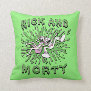 RICK OCH MORTY™ Nedgång i syravärde Kudde