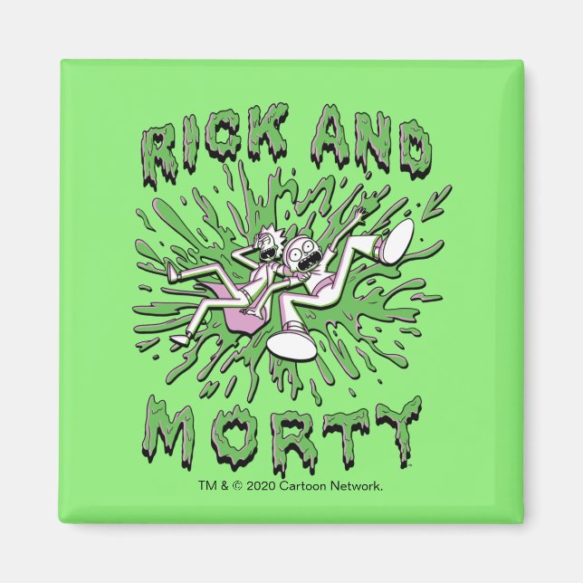 RICK OCH MORTY™ | Nedgång i syravärde Magnet (Framsidan)