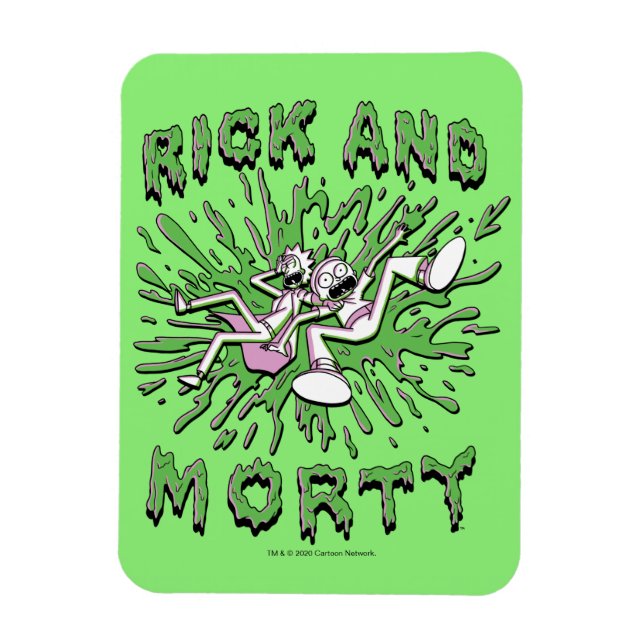 RICK OCH MORTY™ | Nedgång i syravärde Magnet (Vertikal)