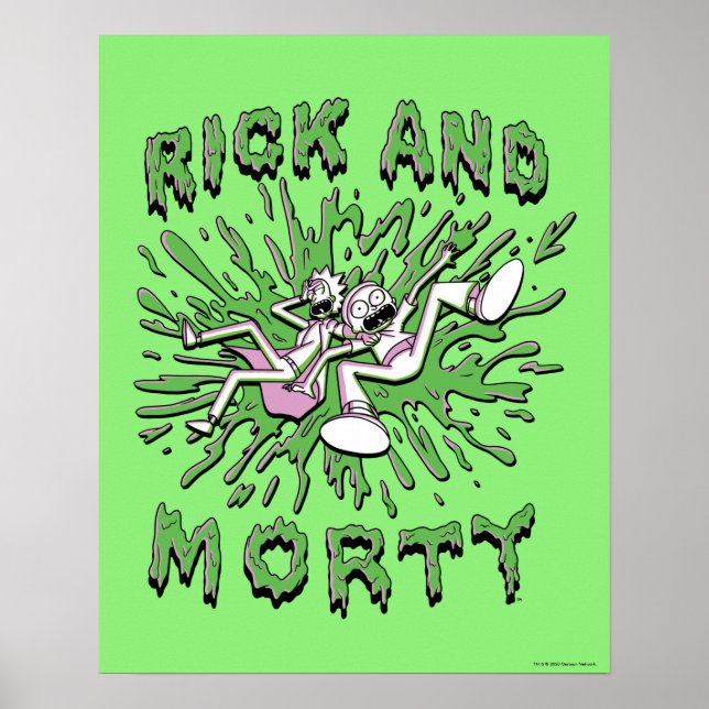 RICK OCH MORTY™ | Nedgång i syravärde Poster (Framsidan)
