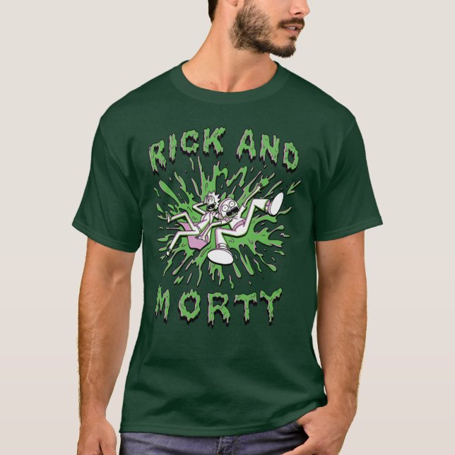 RICK OCH MORTY™ | Nedgång i syravärde T Shirt (Framsida)