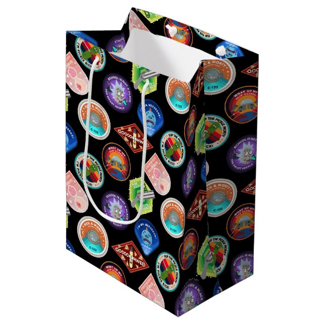 RICK OCH MORTY™ | Patch Rymden Mönster (Framsidan Vinklad)