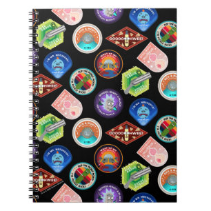 RICK OCH MORTY™  Patch Rymden Mönster Anteckningsbok