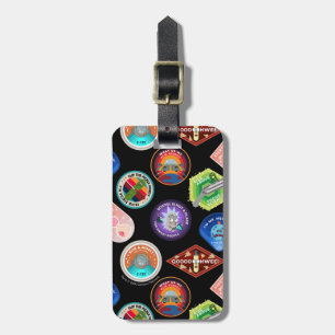 RICK OCH MORTY™  Patch Rymden Mönster Bagagebricka