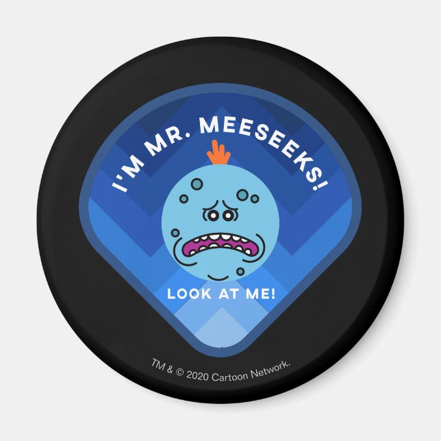 RICK OCH MORTY™ | Patch Rymden Mönster Magnet (Framsidan)