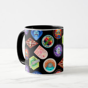 RICK OCH MORTY™ Patch Rymden Mönster Mugg