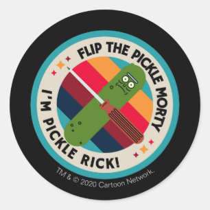 RICK OCH MORTY™ Patch Rymden Mönster Runt Klistermärke