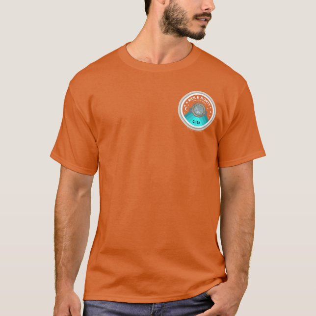 RICK OCH MORTY™ | Patch Rymden Mönster T Shirt (Framsida)