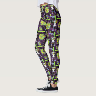 RICK OCH MORTY™  Pickle Rick Portal Mönster Leggings