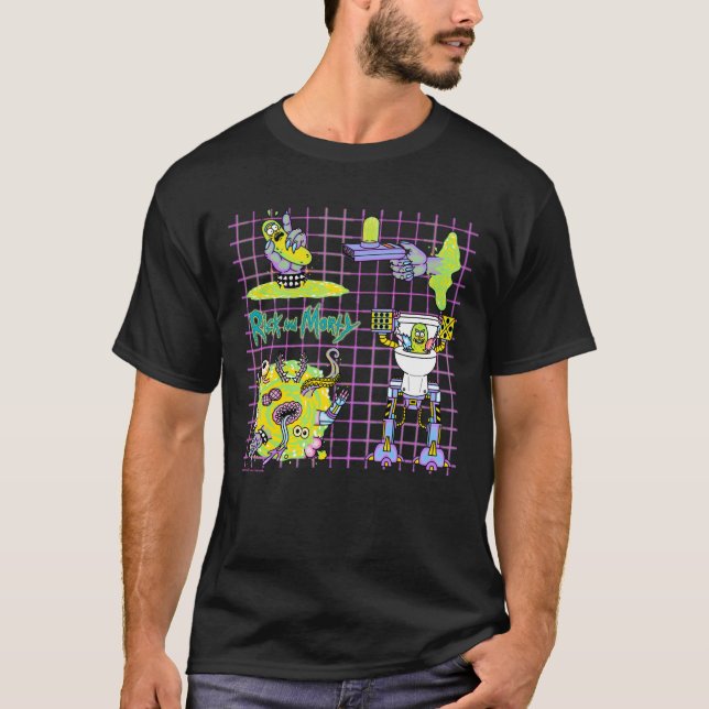 RICK OCH MORTY™ | Pickle Rick Portal Mönster T Shirt (Framsida)