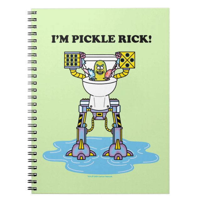RICK OCH MORTY™ | Pickle Rick Toilet Mech Anteckningsbok (Framsidan)