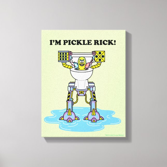 RICK OCH MORTY™ | Pickle Rick Toilet Mech Canvastryck (Framsida)