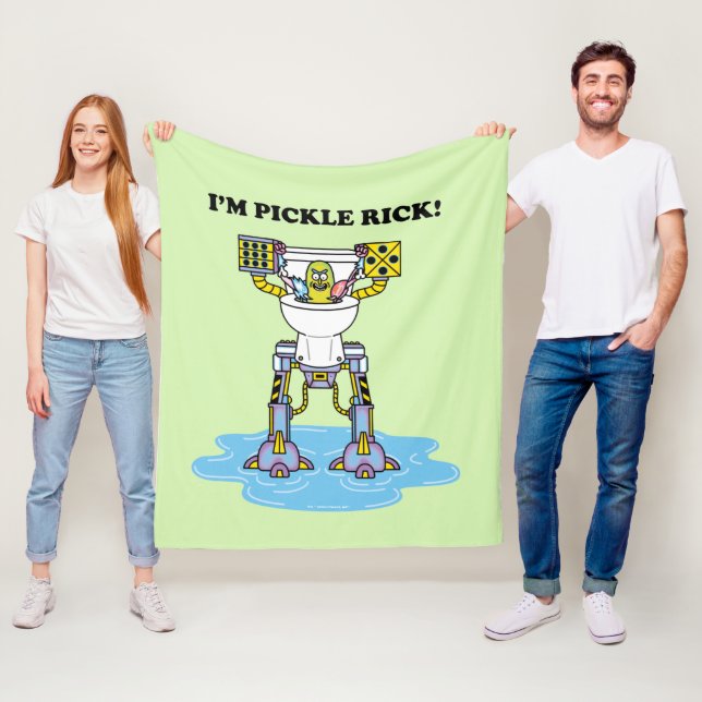 RICK OCH MORTY™ | Pickle Rick Toilet Mech Fleecefilt (På plats)