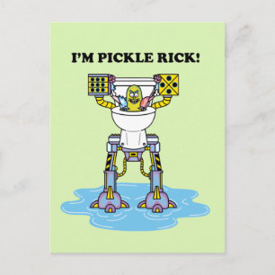 RICK OCH MORTY™ Pickle Rick Toilet Mech Inbjudan Vykort