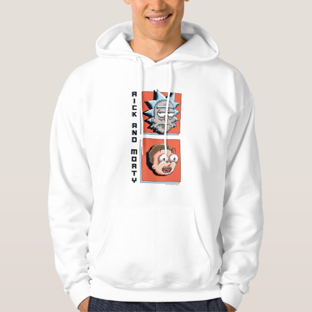 RICK OCH MORTY™ | Pixelverse panelgrafik Hoodie (Framsida)
