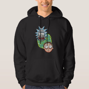RICK OCH MORTY™   Pixelverse portalgrafik Hoodie
