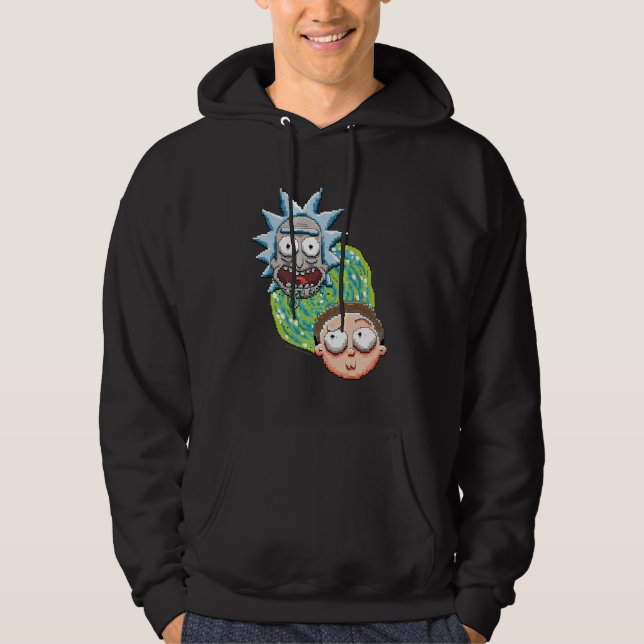 RICK OCH MORTY™ | Pixelverse portalgrafik Hoodie (Framsida)