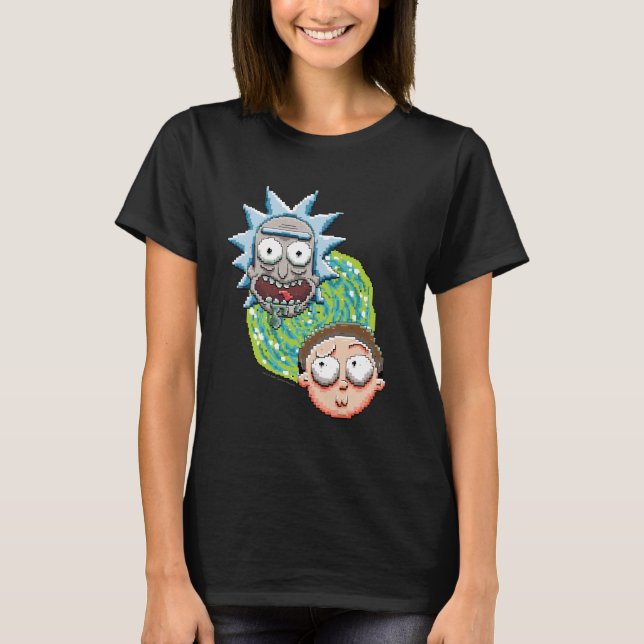 RICK OCH MORTY™ | Pixelverse portalgrafik T Shirt (Framsida)