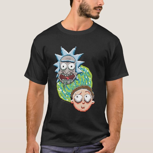 RICK OCH MORTY™ | Pixelverse portalgrafik T Shirt (Framsida)