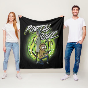 Rick och Morty - Portal Boyz Fleecefilt