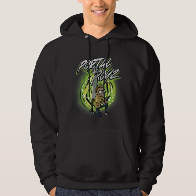 Rick och Morty - Portal Boyz Hoodie (Framsida)