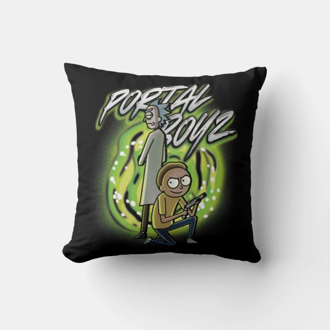 Rick och Morty - Portal Boyz Kudde (Framsida)