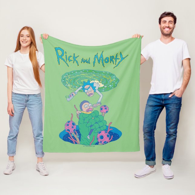 RICK OCH MORTY™ | Portal Rädding Fleecefilt (På plats)