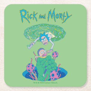 RICK OCH MORTY™   Portal Rädding Underlägg Papper Kvadrat