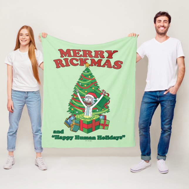 Rick och Morty | Portal Rick Merry Rickmas Fleecefilt (På plats)