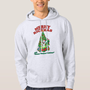 Rick och Morty   Portal Rick Merry Rickmas Hoodie